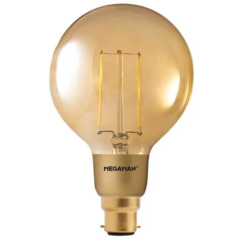 3W Gold Filament Classic G95 Dimming B22