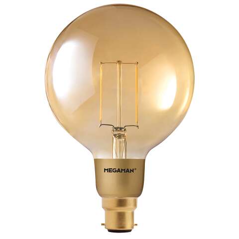 3W Gold Filament Globe G125 Dimming E27