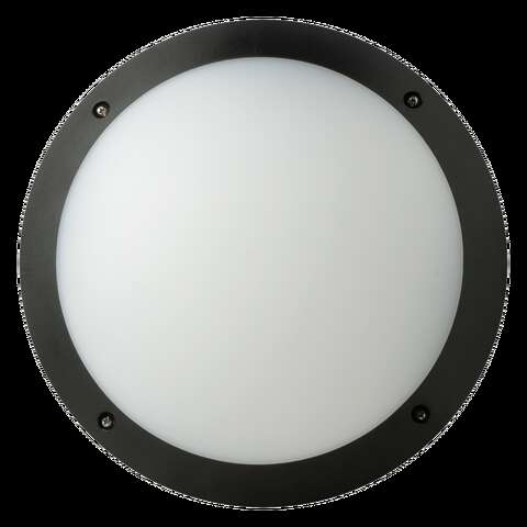 Fonda 10.5W Integrated LED Bulkhead Round 3000K (Black)