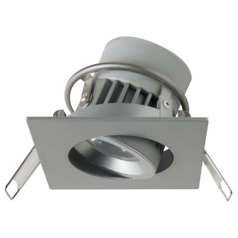 8W Integrated Siena Square Dimming Silver 2800K